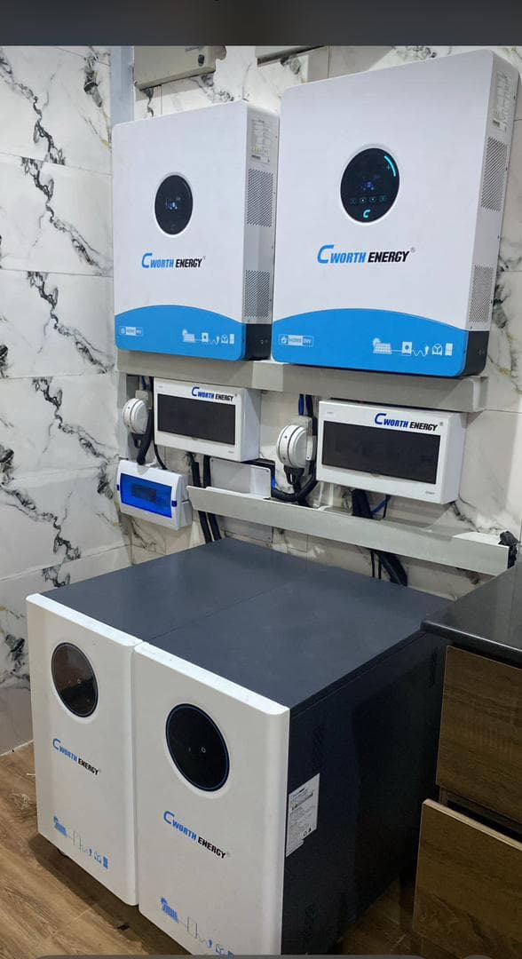 Residential hybrid solar system 30 kWh with 16 kVA inverter